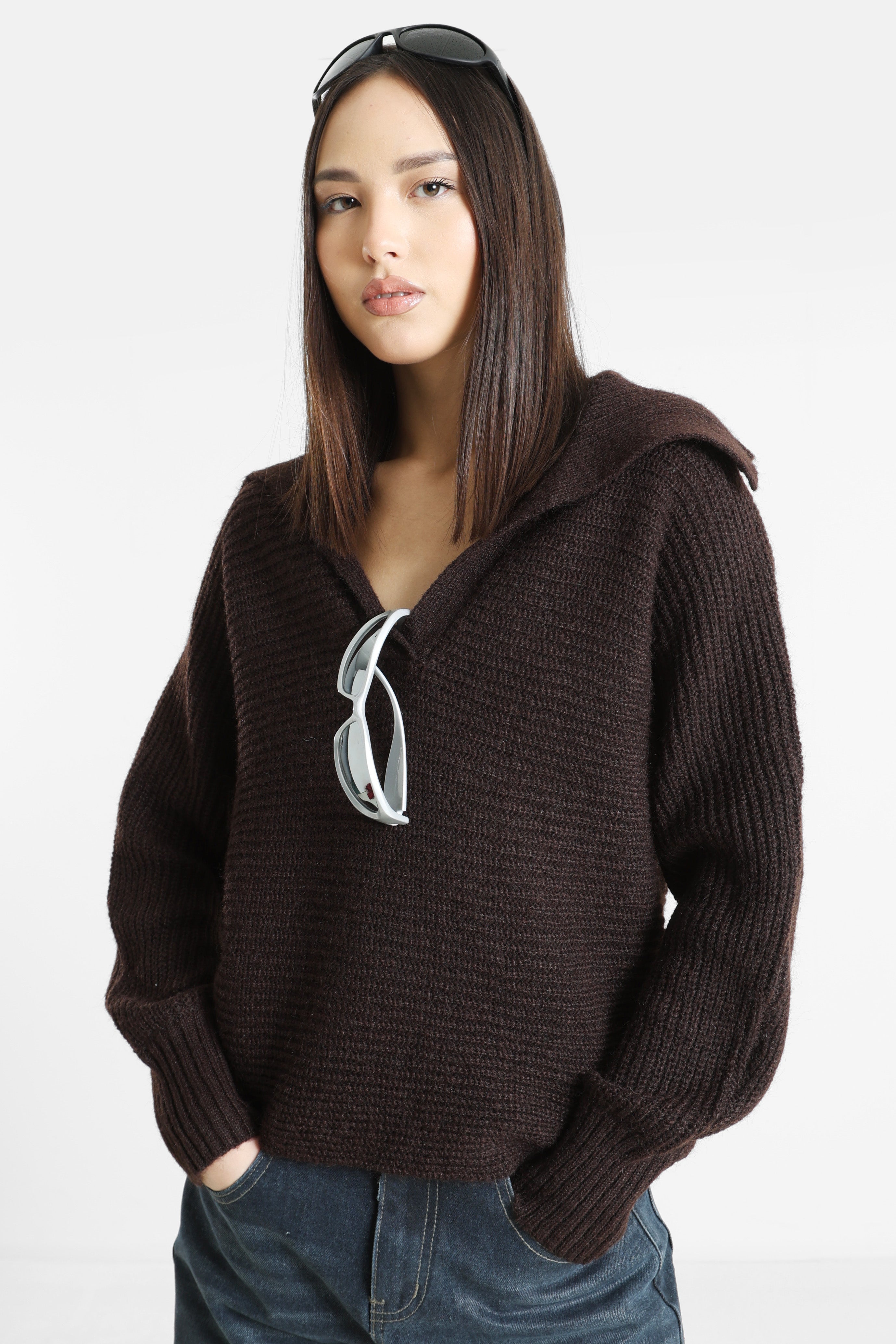 ONLMALLY Strickpullover - Chocolate Torte