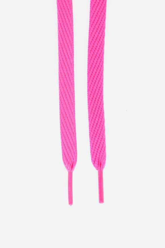 Flache Schnürsenkel - Neon Pink