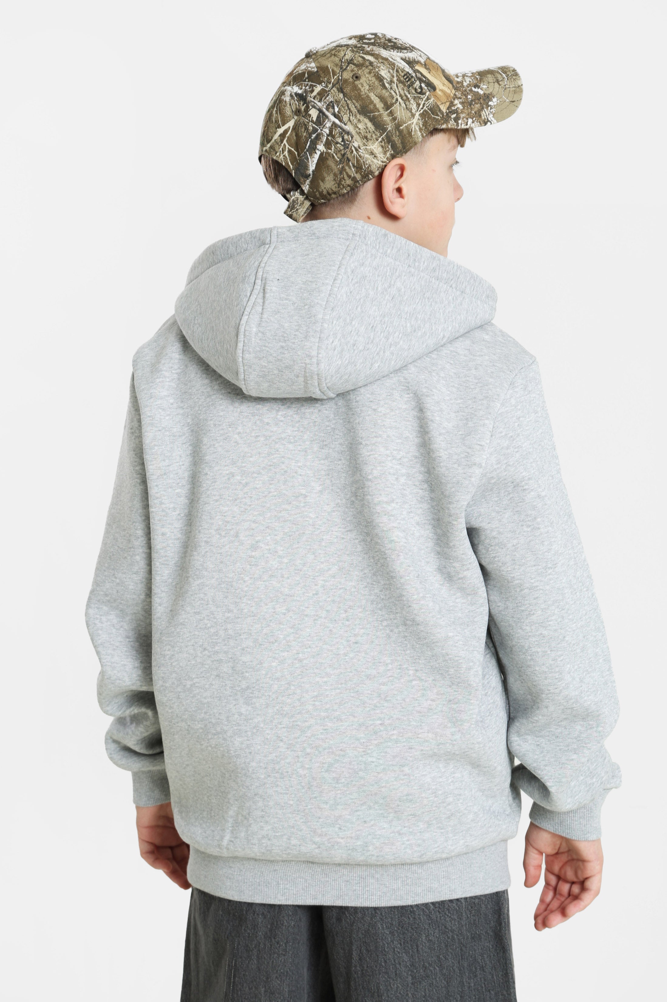 Kapuzensweatjacke - Grey Heather