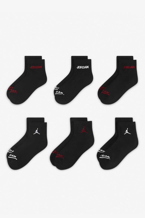 Sechserpack Socken - Schwarz