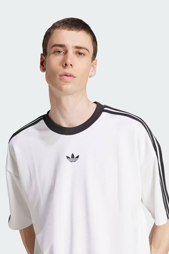 Jacquard Jersey T-Shirt - White + Black