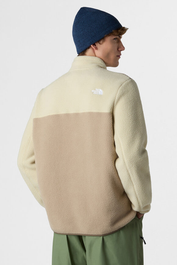 Yumiori Fleece Sweater - Mushroom Grey + Gravel + Mocha Brown