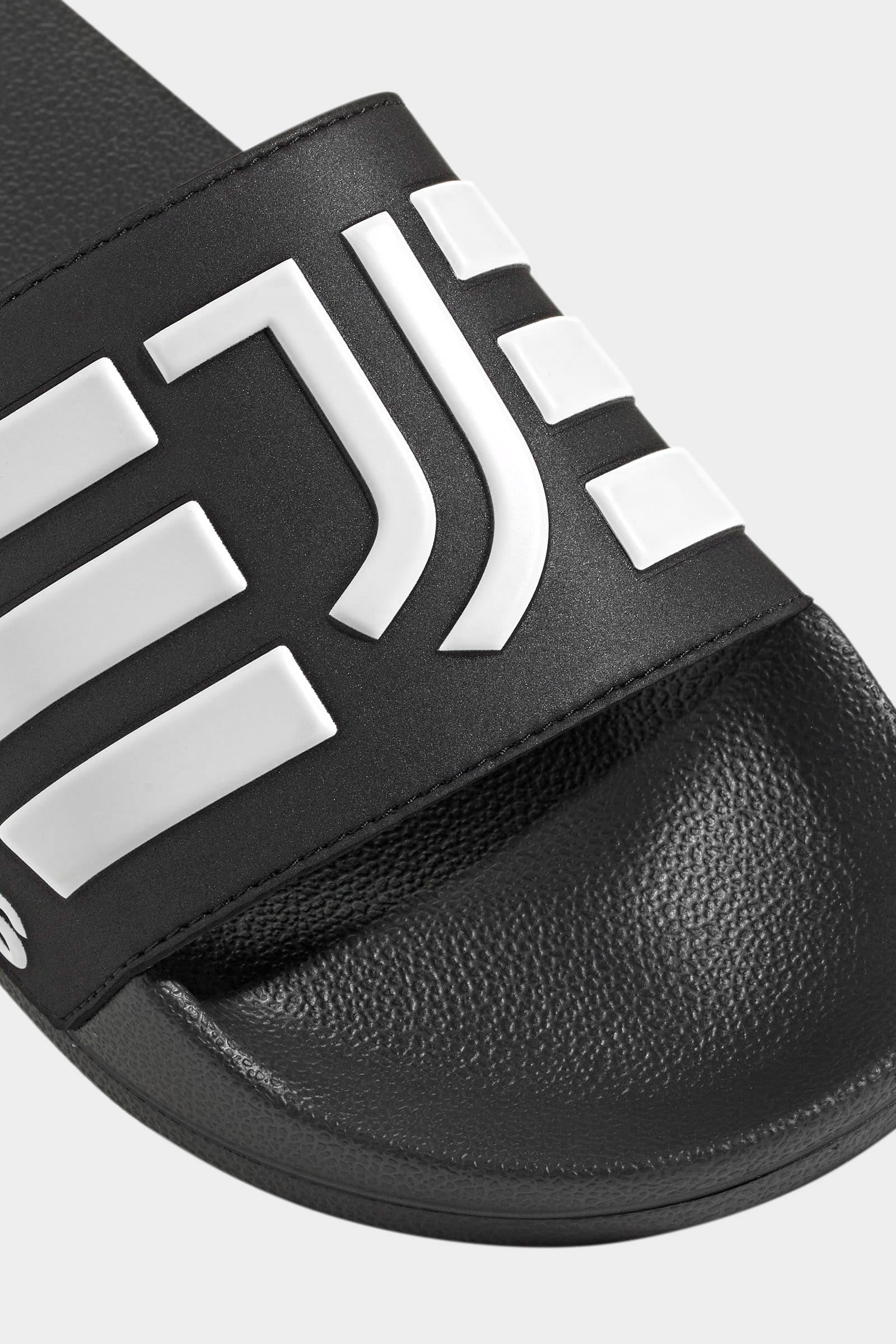 Adilette Juventus Pantoletten - Core Black + Footwear White