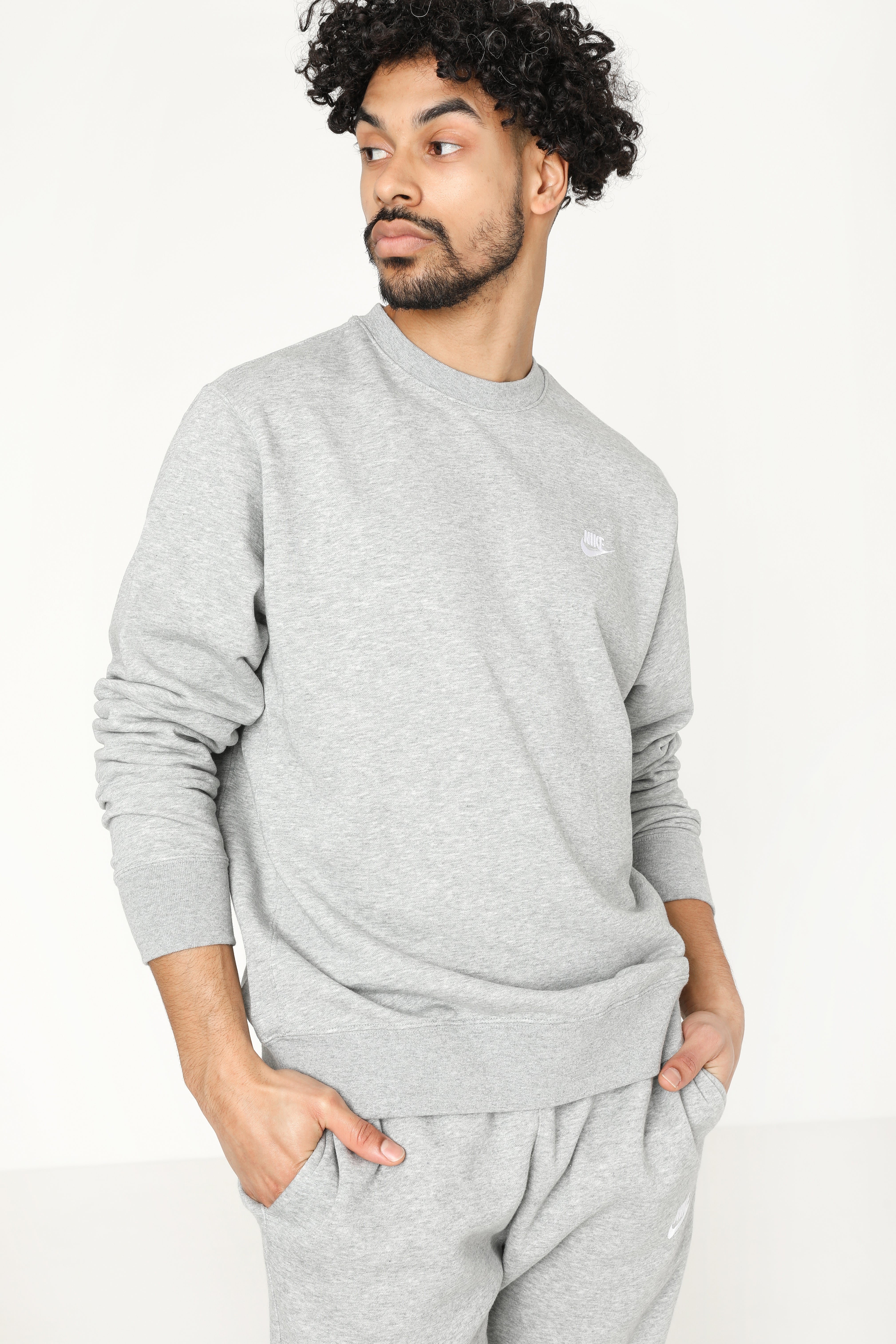 Sweatshirt - Grau meliert