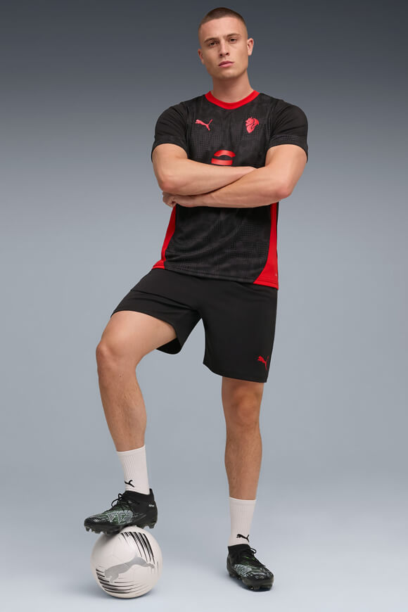 AC Milan Mesh T-Shirt - Black