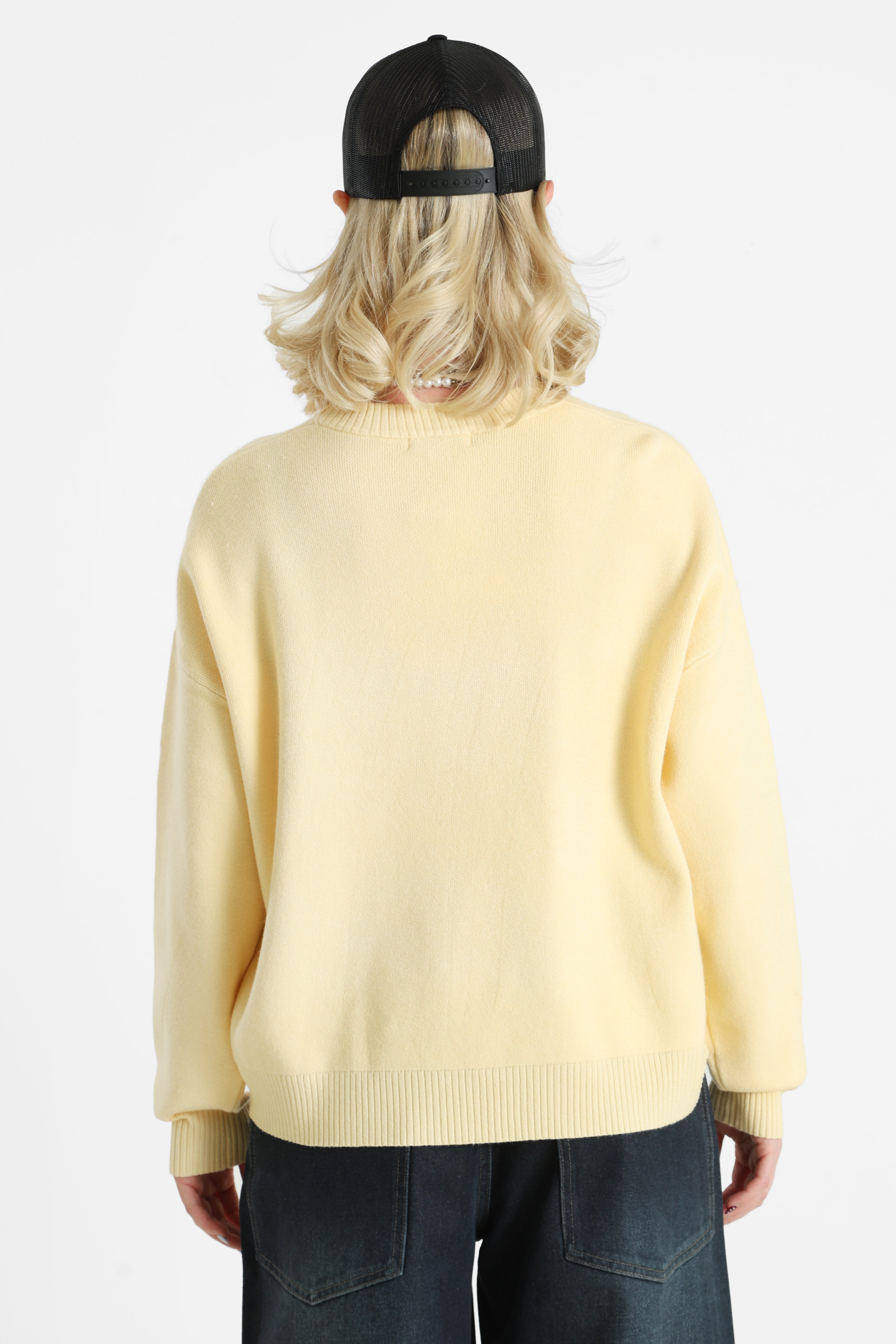 Strickpullover - Gelb