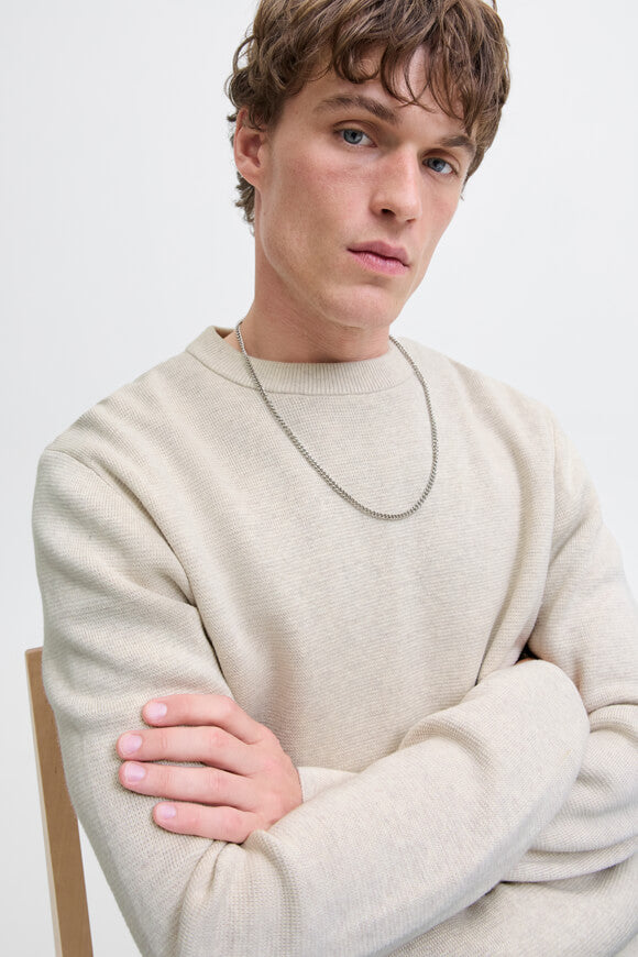 JPRBLAMILANO Strickpullover - Cloud Dancer