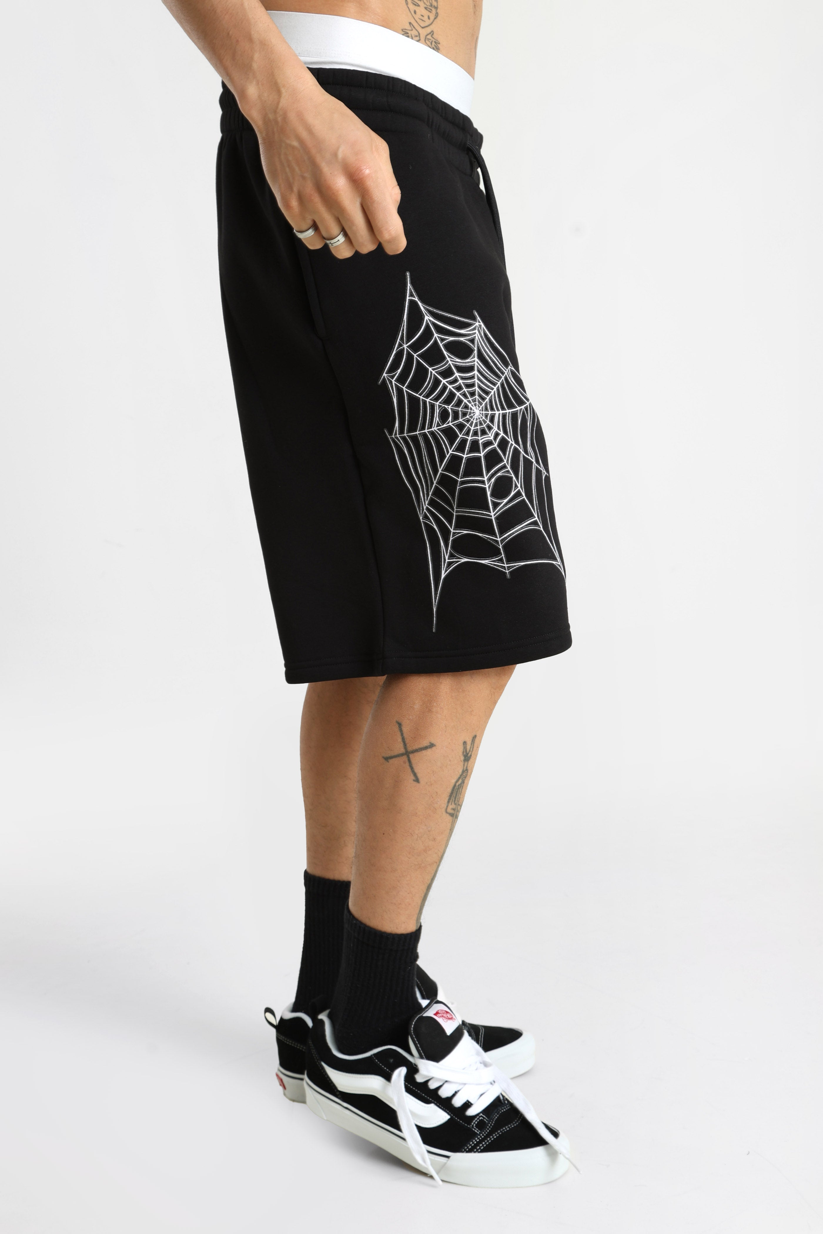 Sweatshorts - Black + Dawn Blue + Festival Bloom