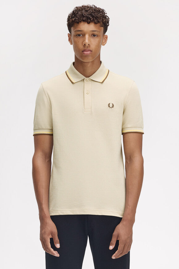 Twin Tipped Poloshirt - Oatmeal