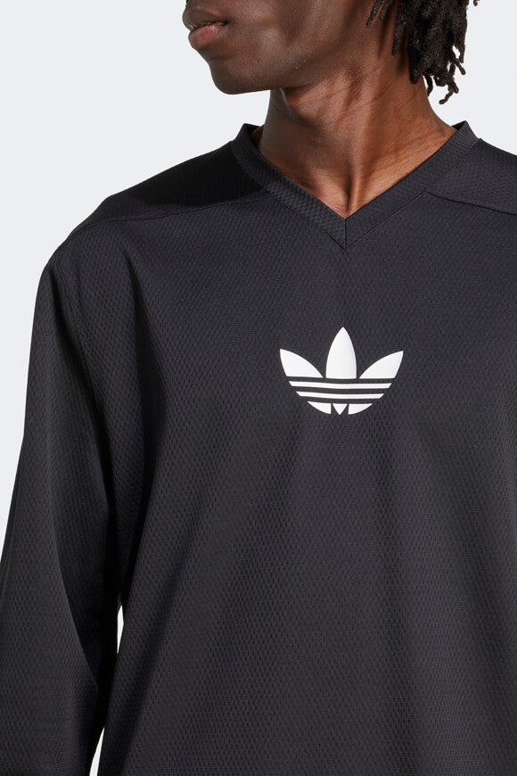 Mesh Langarmshirt - Black