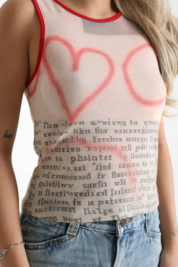 Bobby Crop Tanktop - Beige