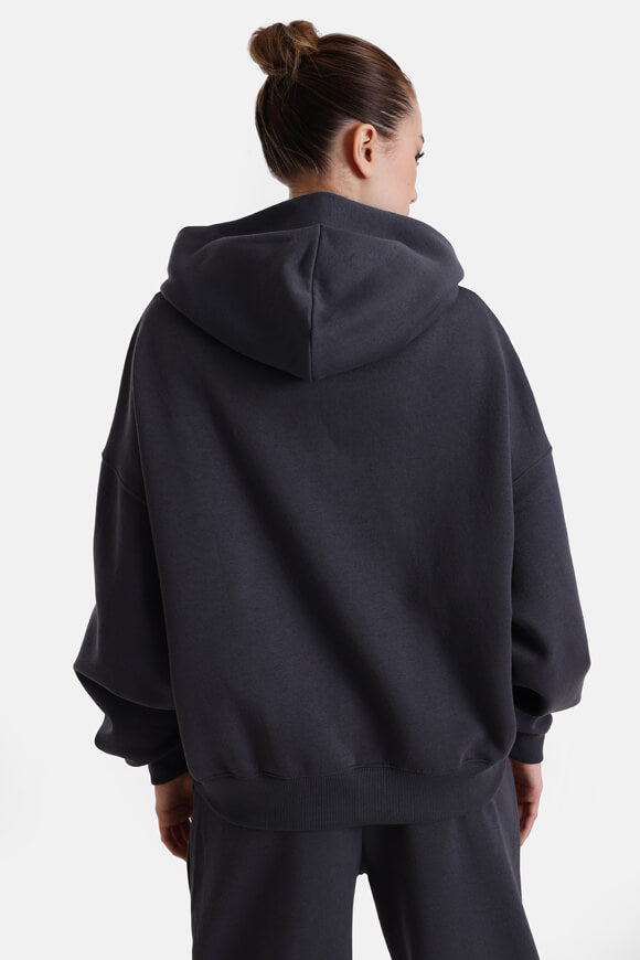 Oversize Kapuzensweatjacke - Dunkelgrau