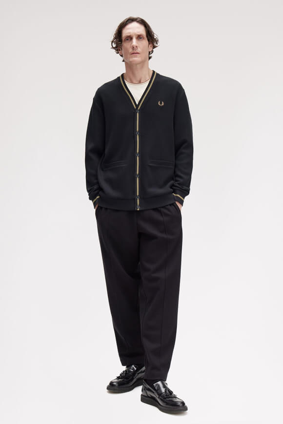Cardigan - Black + Shaded Stone