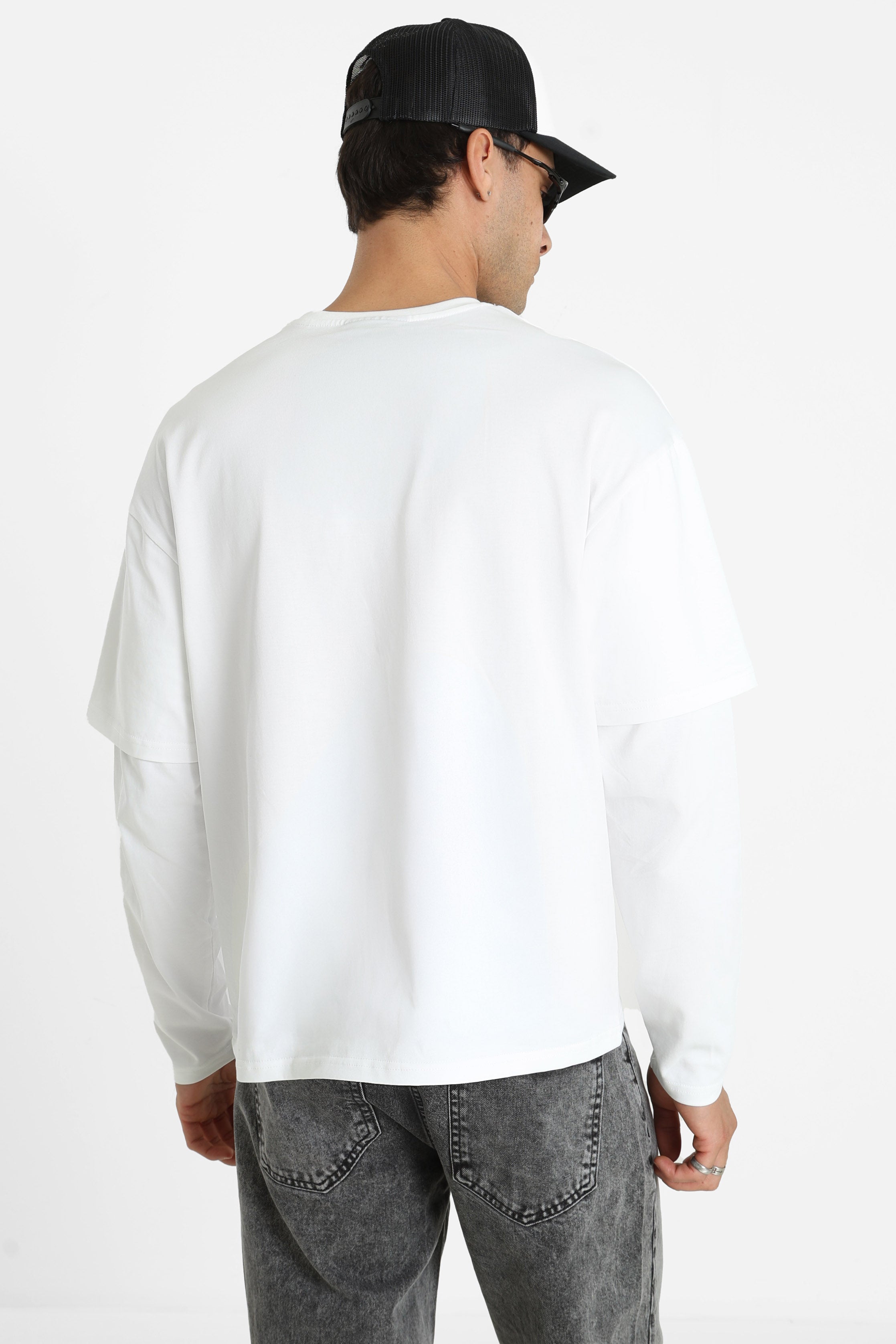 Langarmshirt - White