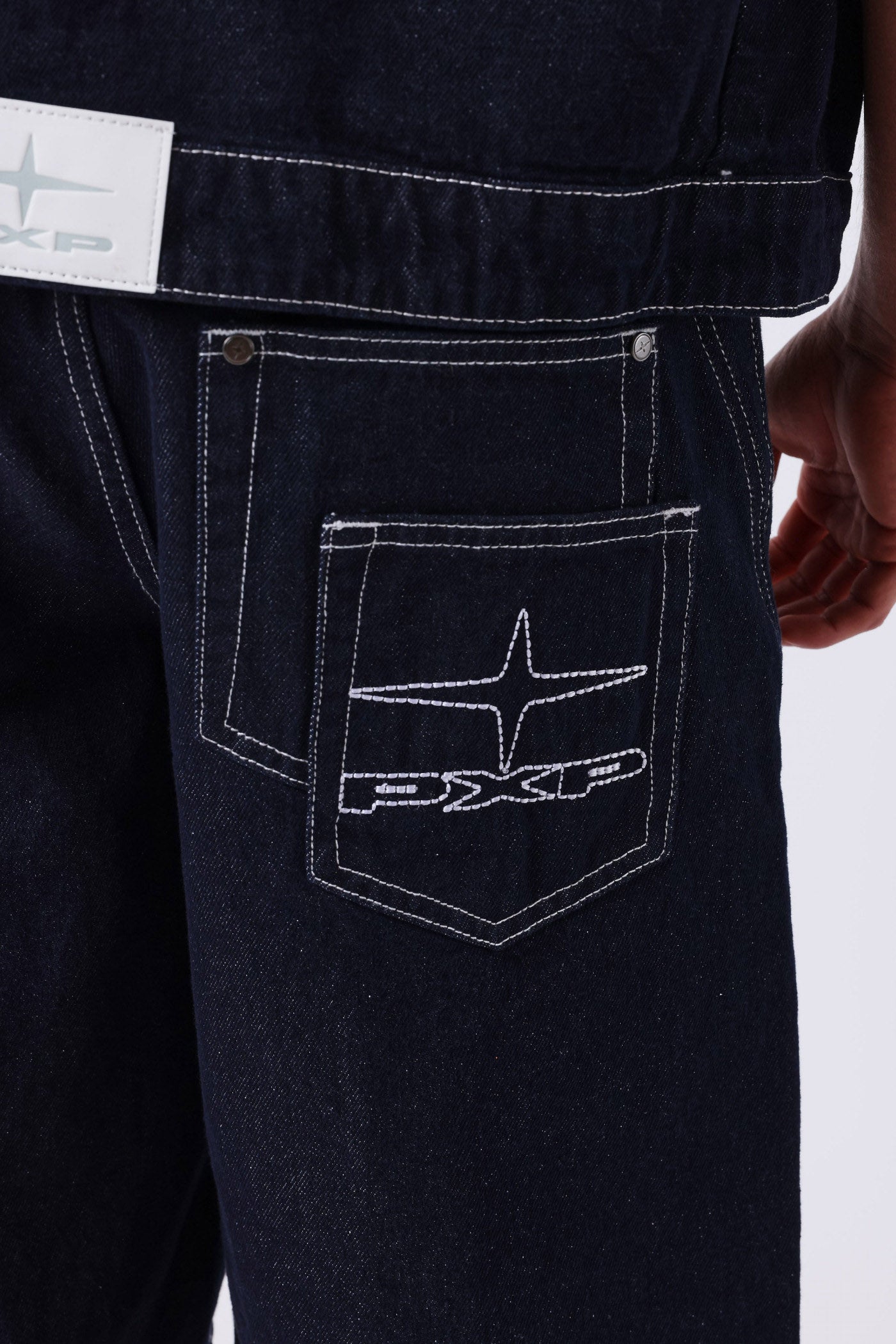 Jeansshorts - Dark Blue Denim