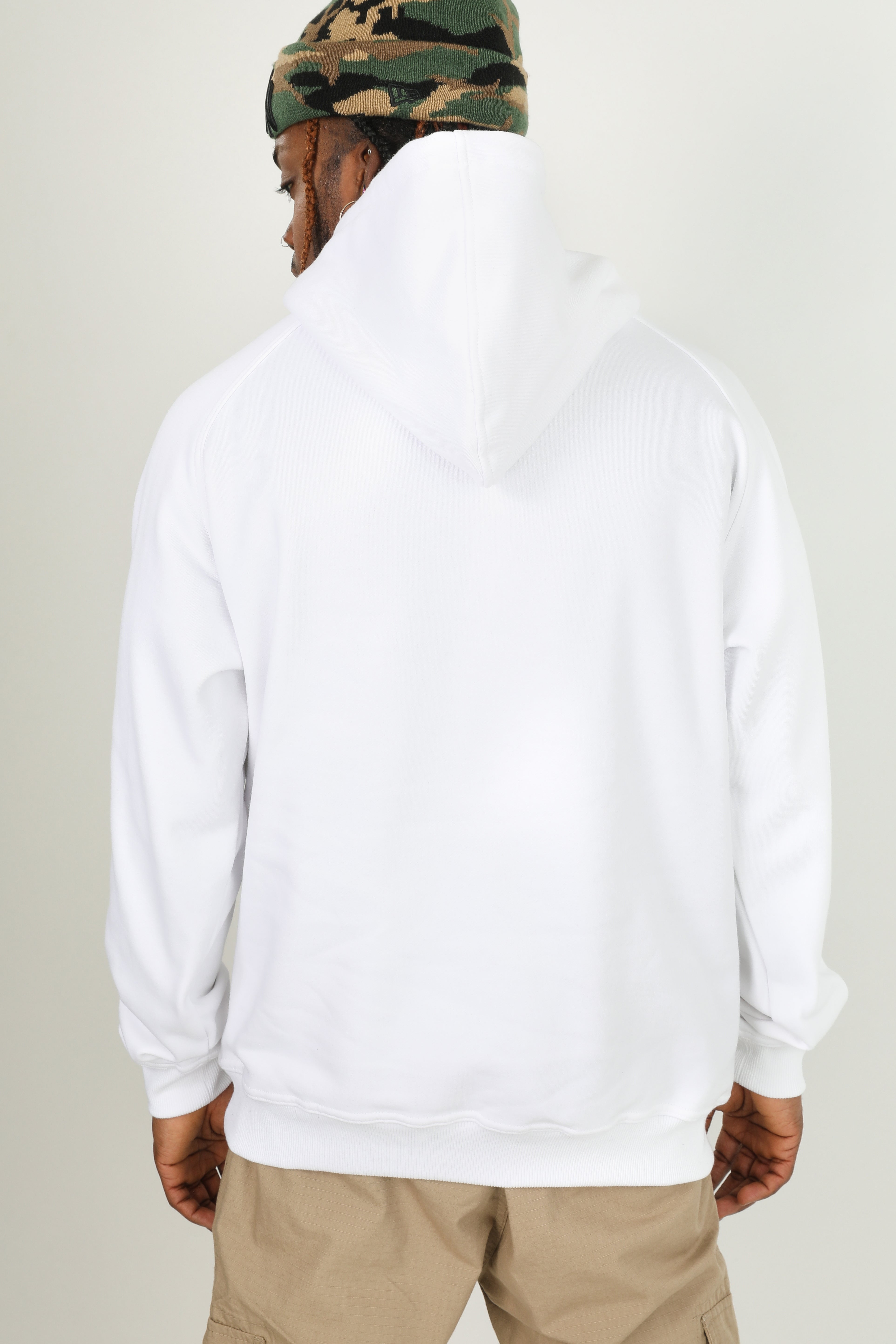 Oversize Kapuzensweatshirt - Weiss