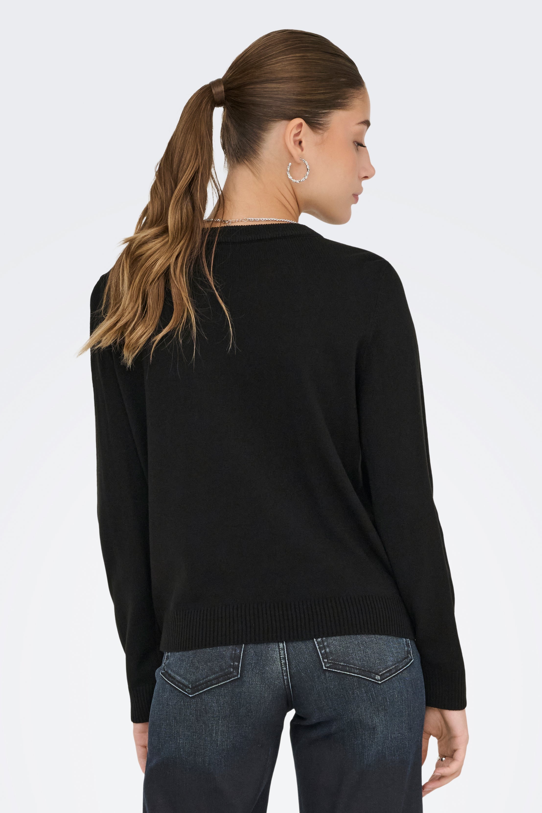 Weihnachtsstrickpullover - Black