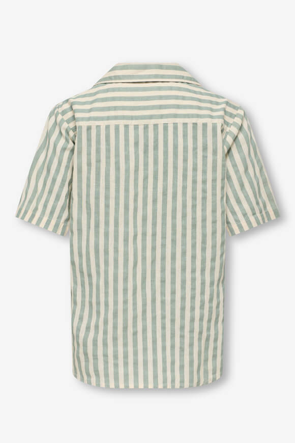 OSJMATTIE Leinenhemd - Iceberg Green + Ecru