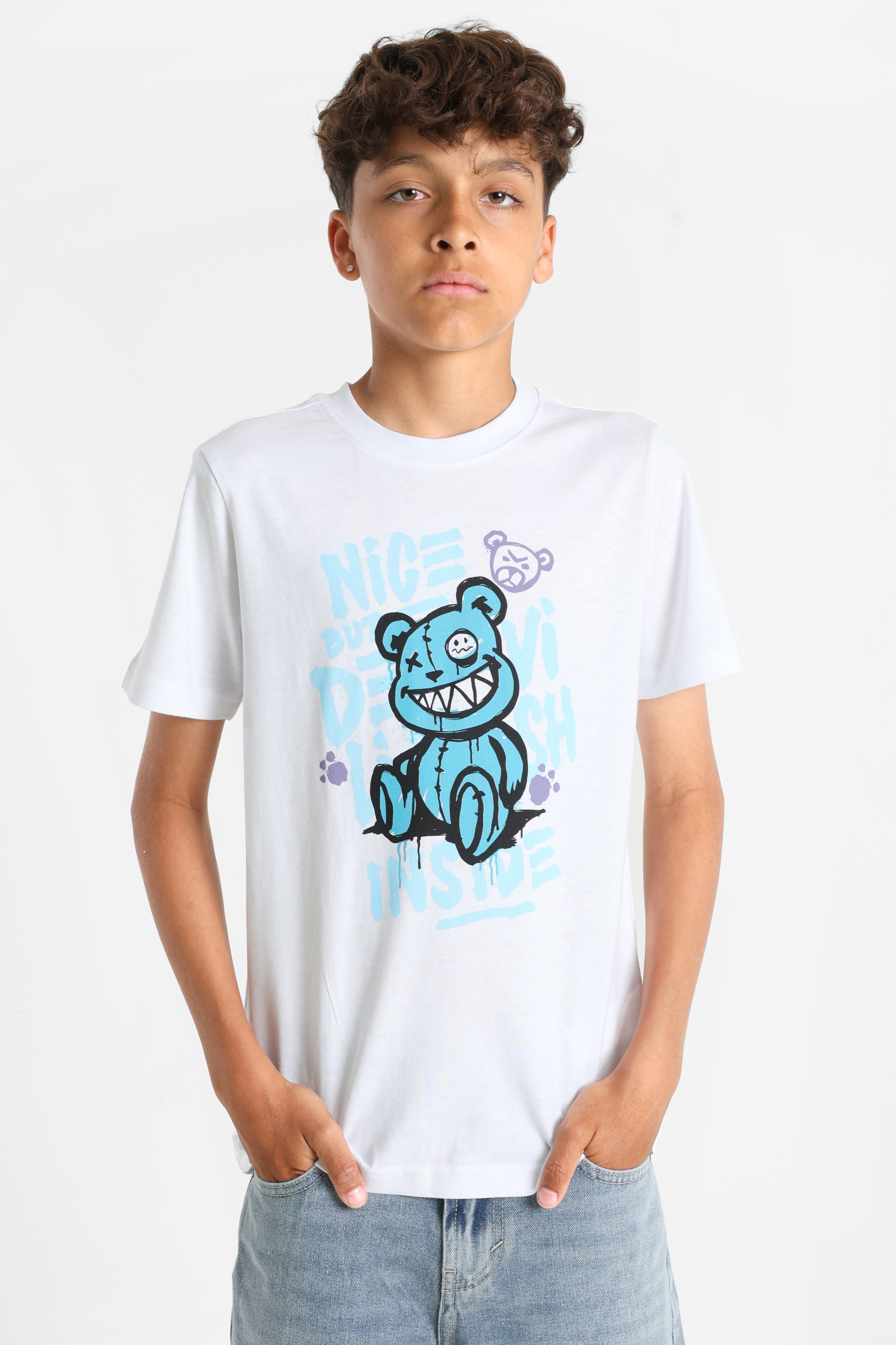 Nice But Devilish T-Shirt - White