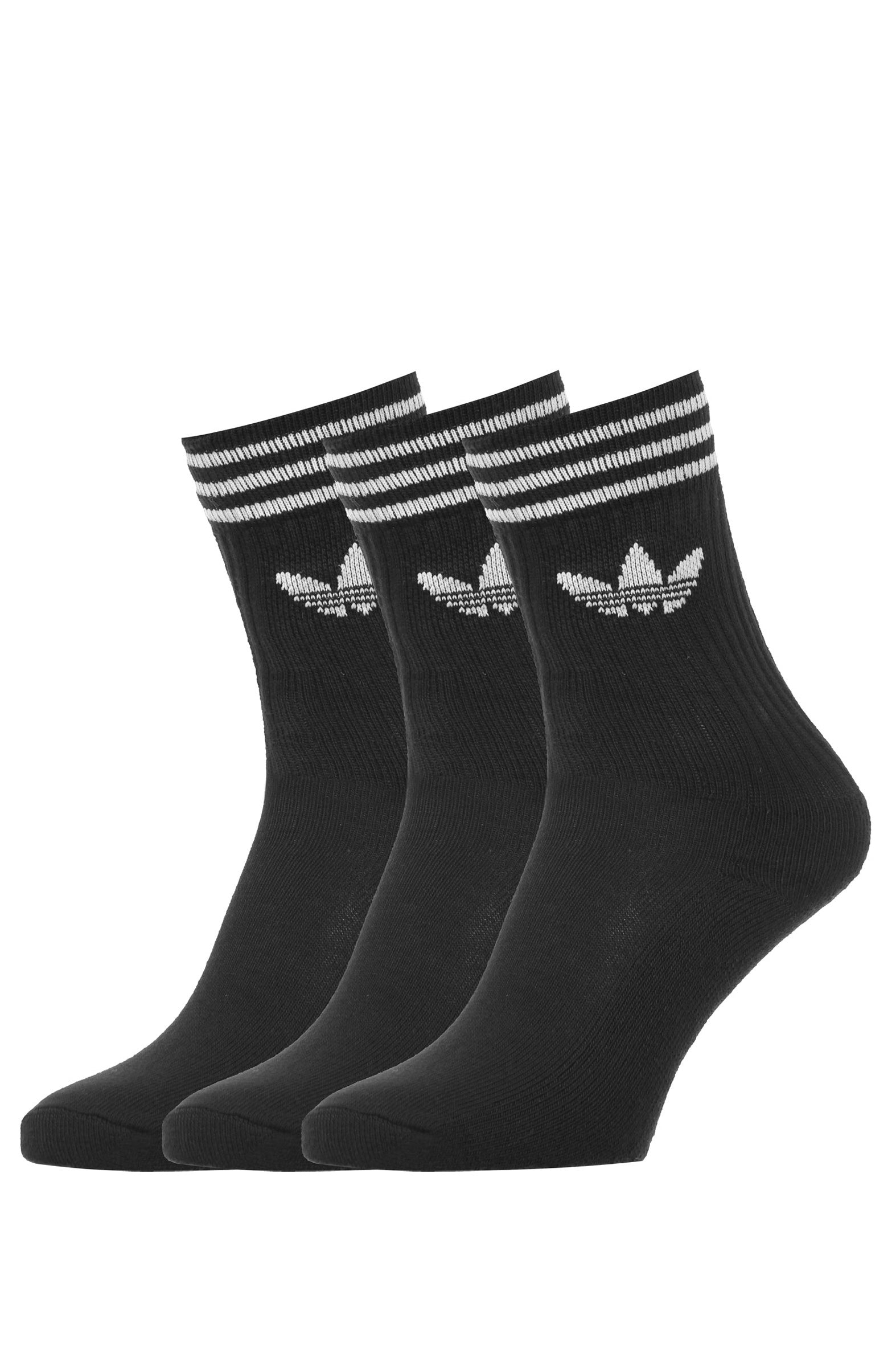 Dreierpack Socken - Schwarz + Weiss