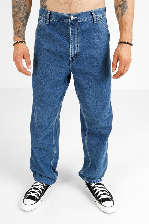 Relaxed Straight Fit Jeans L32 - Blue Stone Wash