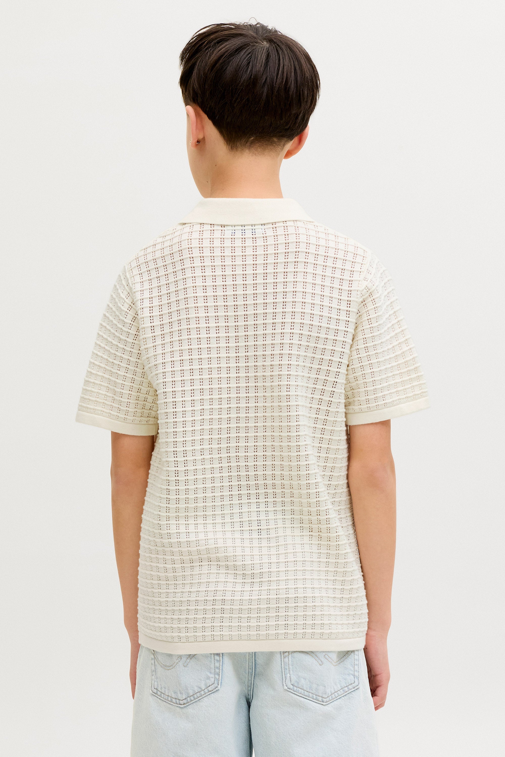 JORNANTUCKET Strick Poloshirt - Sea Salt
