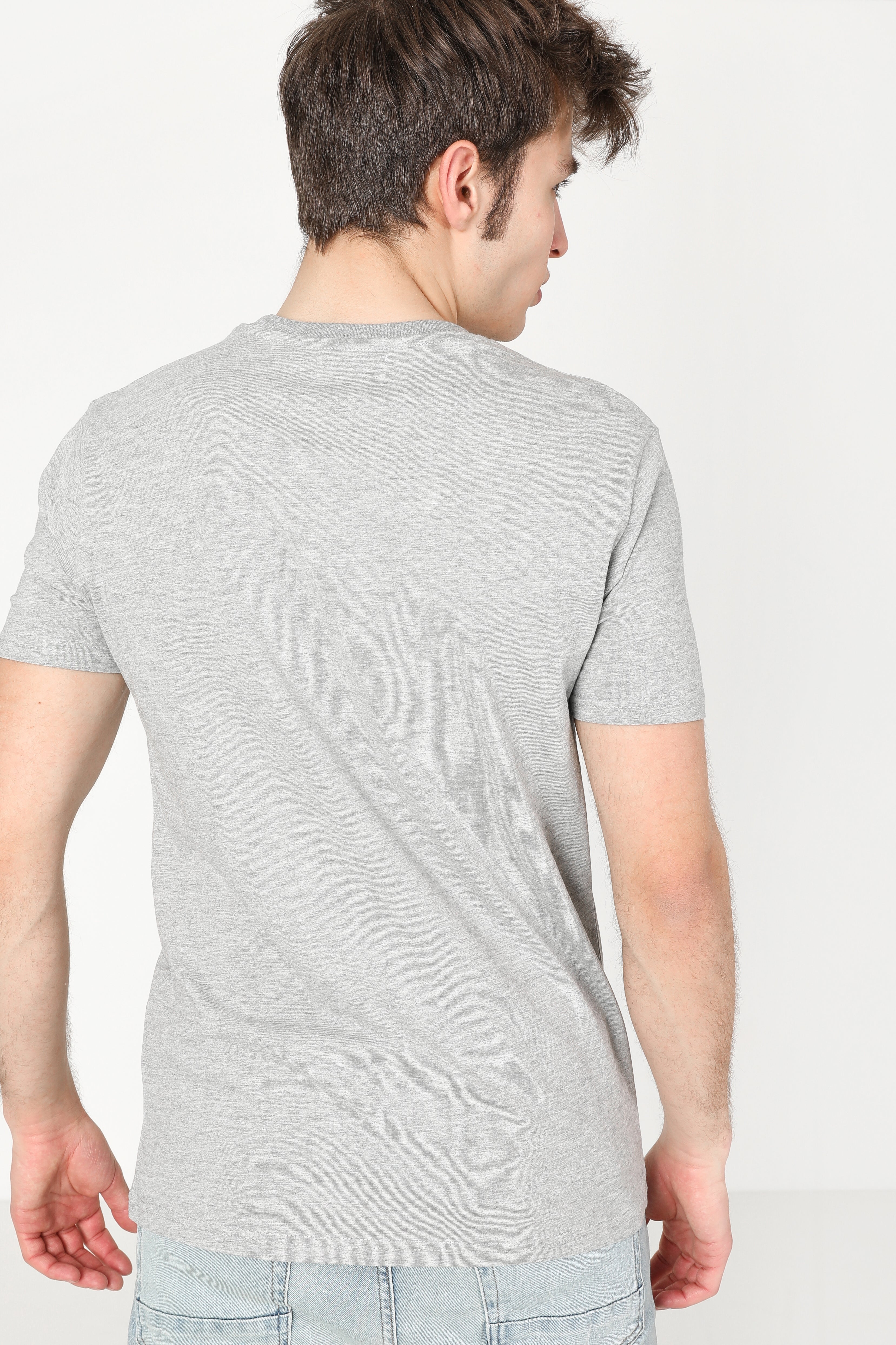 T-Shirt - Grau meliert
