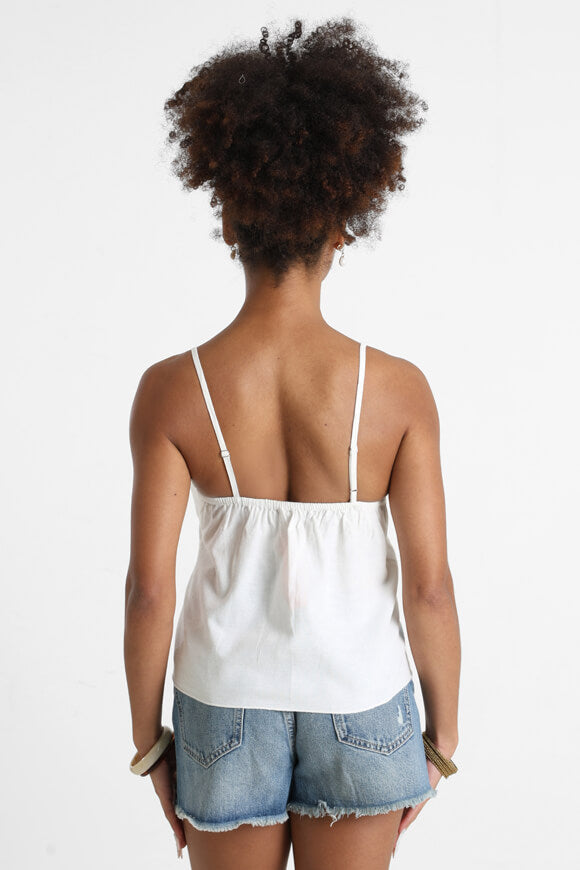 Leinen Trägertop - Offwhite