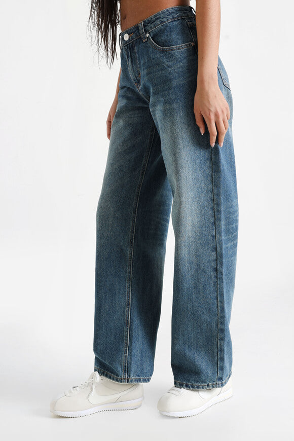 Straight Fit Jeans - Blau