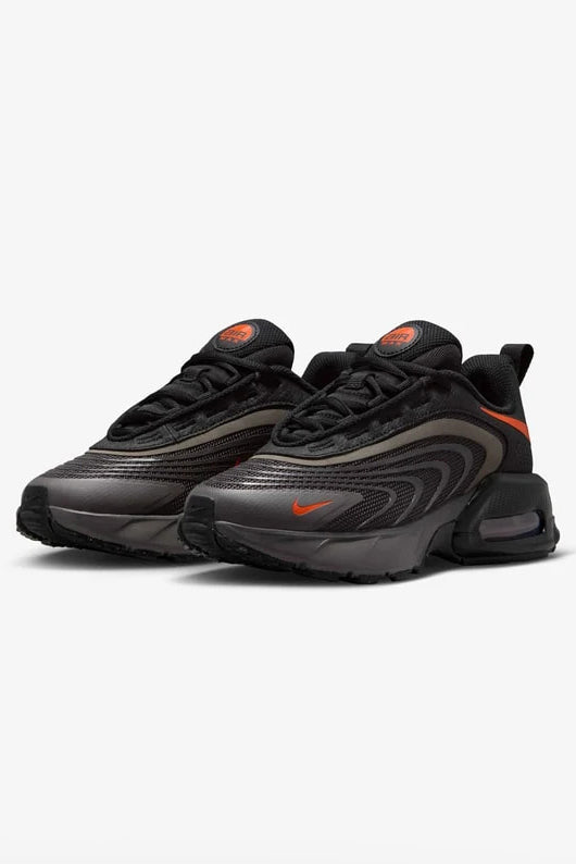 Air Max Fire Sneaker - Medium Ash + Team Orange + Black