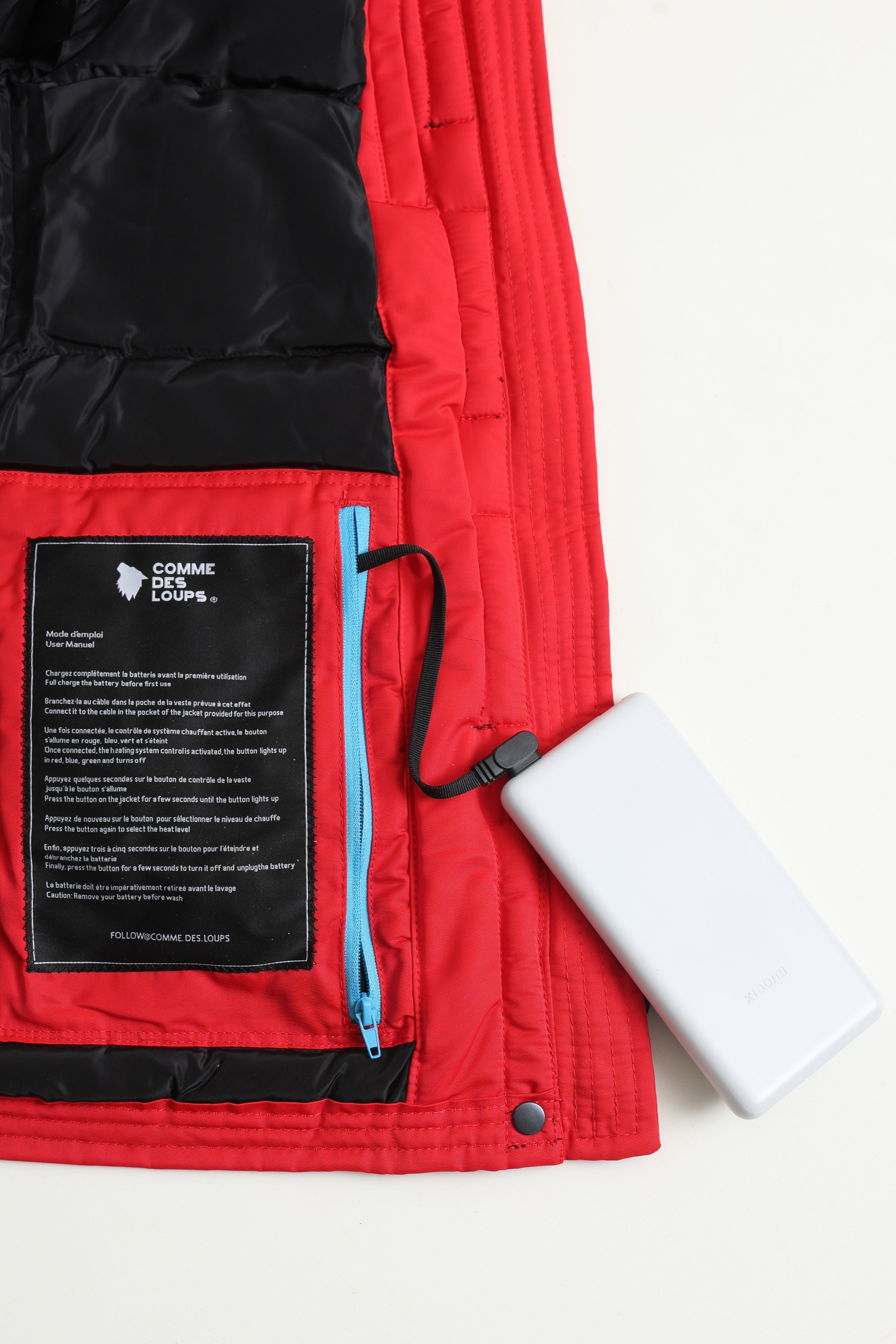 Montreal wattierte Jacke - Red