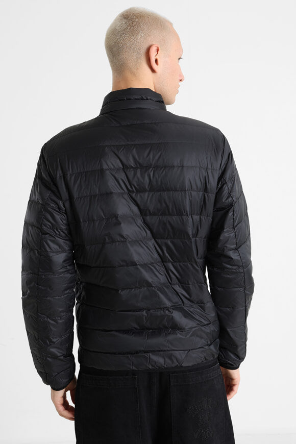 Leichte Puffer Daunenjacke - Black + Gold