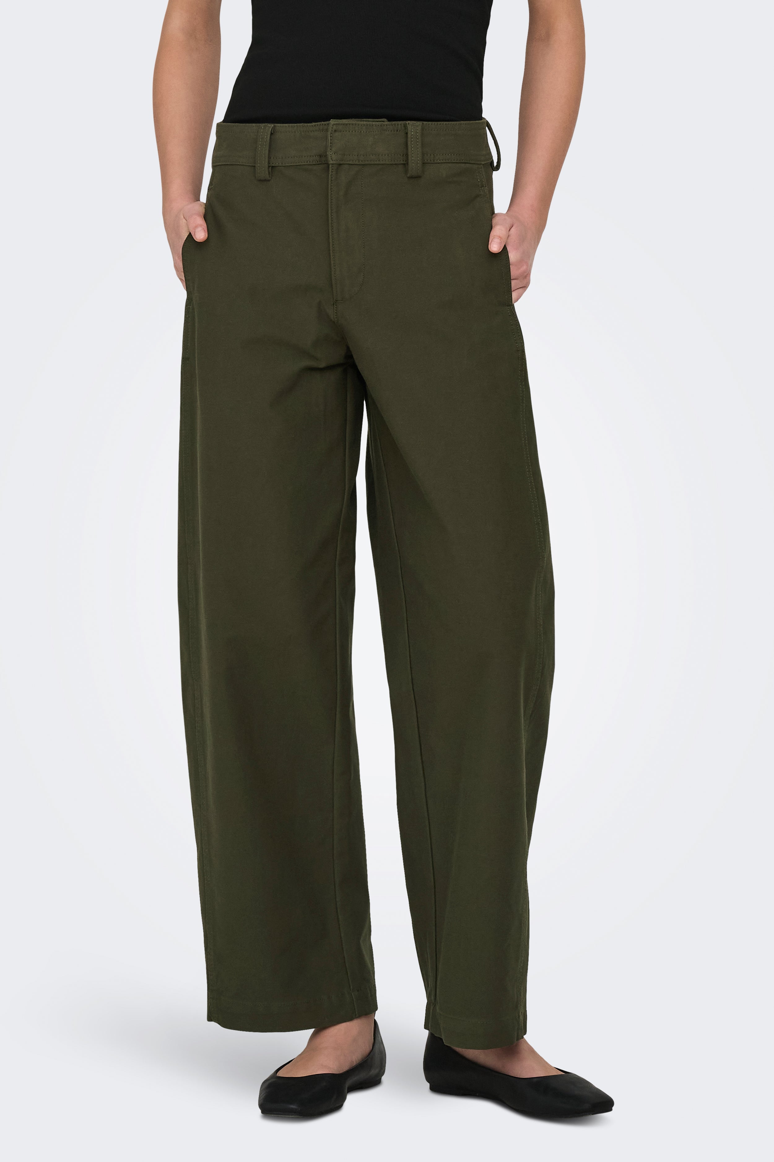 ONLCLAIR Barrel Fit Stoffhose - Kambaba