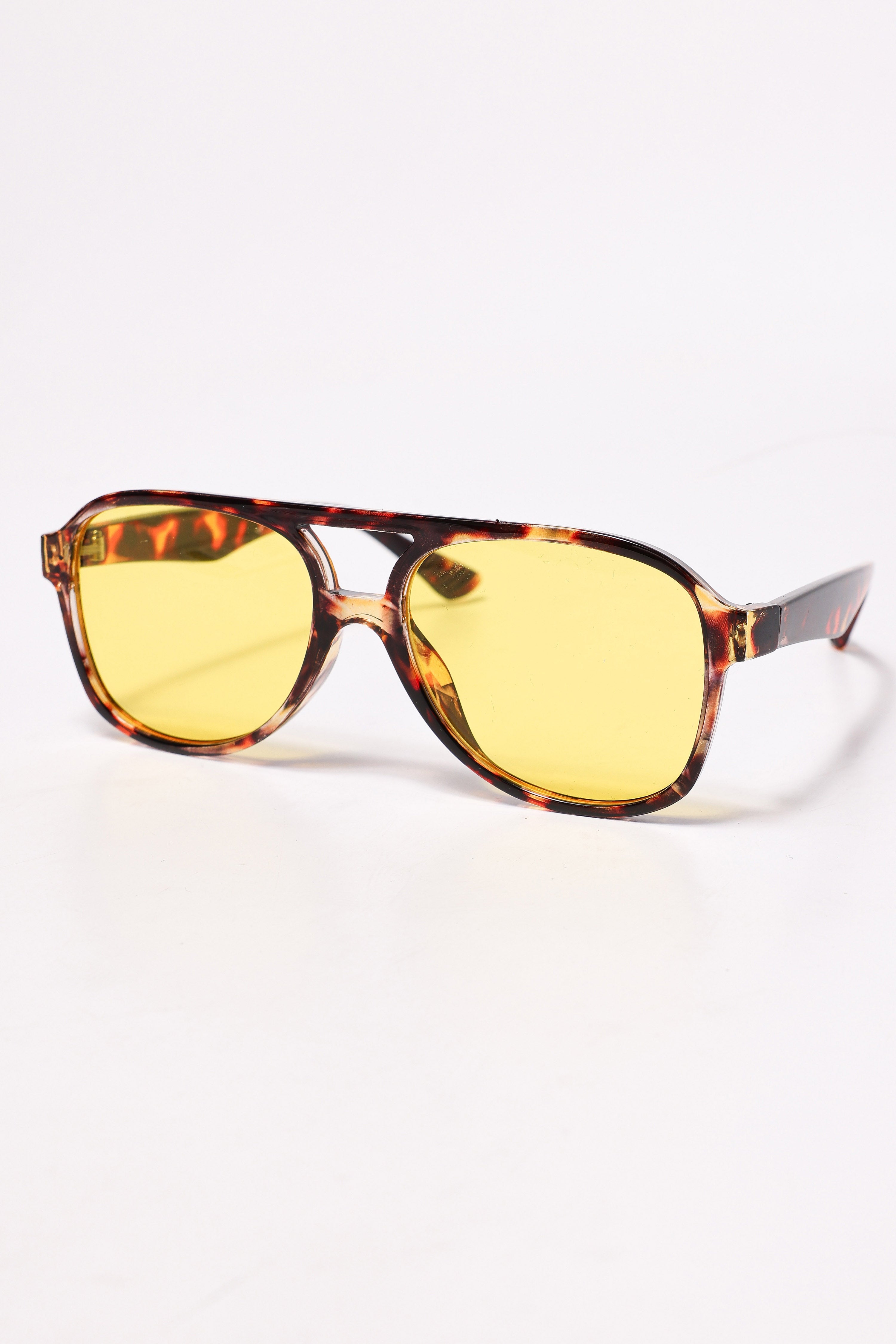 Brille - Leopard + Yellow