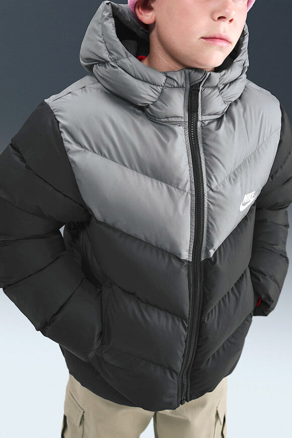 Sportswear All Day Play Pufferjacke - Black + Smoke Grey
