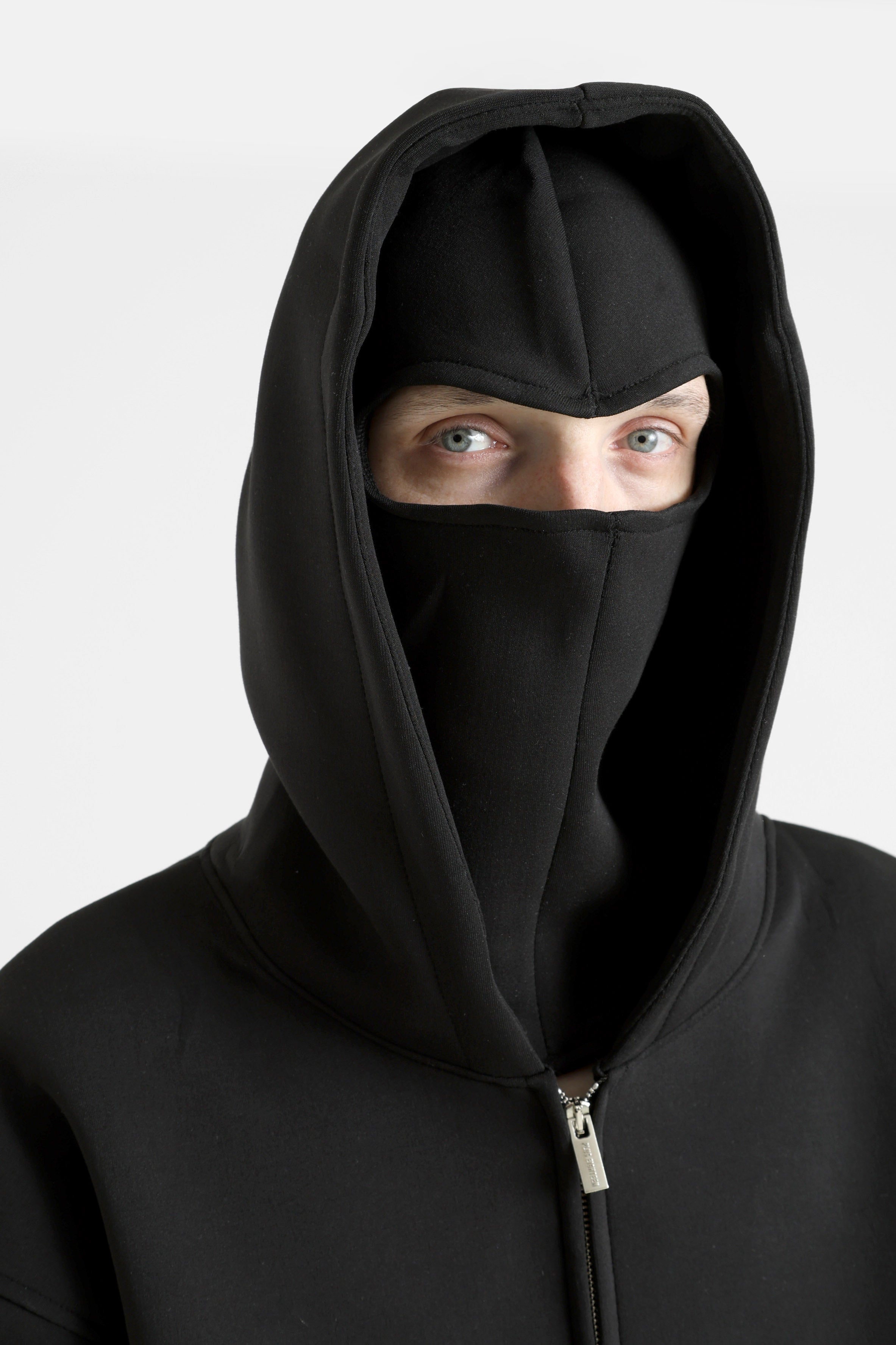 Kapuzensweatjacke - Black