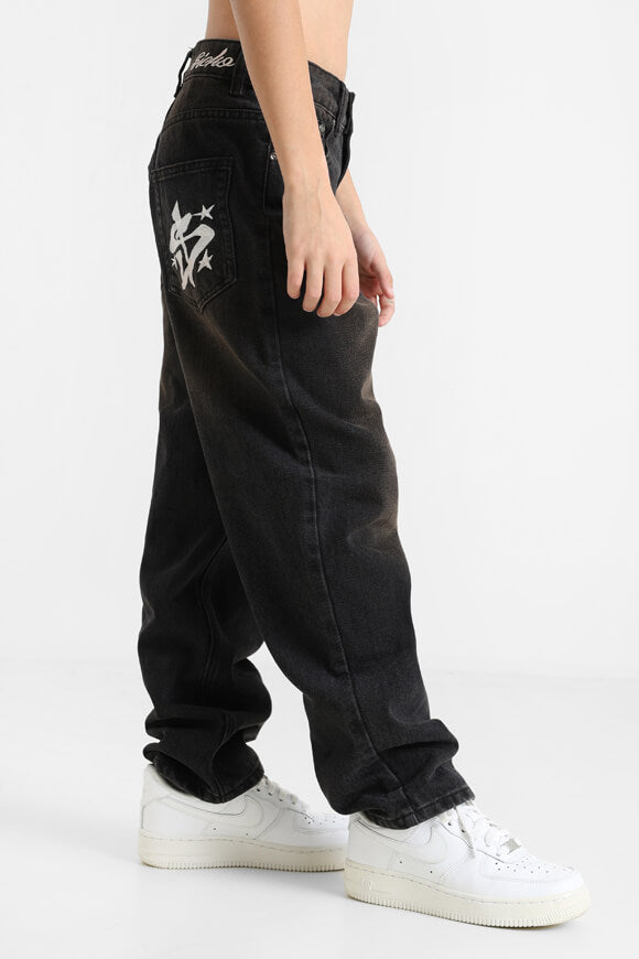 Baggy Jeans - Schwarz