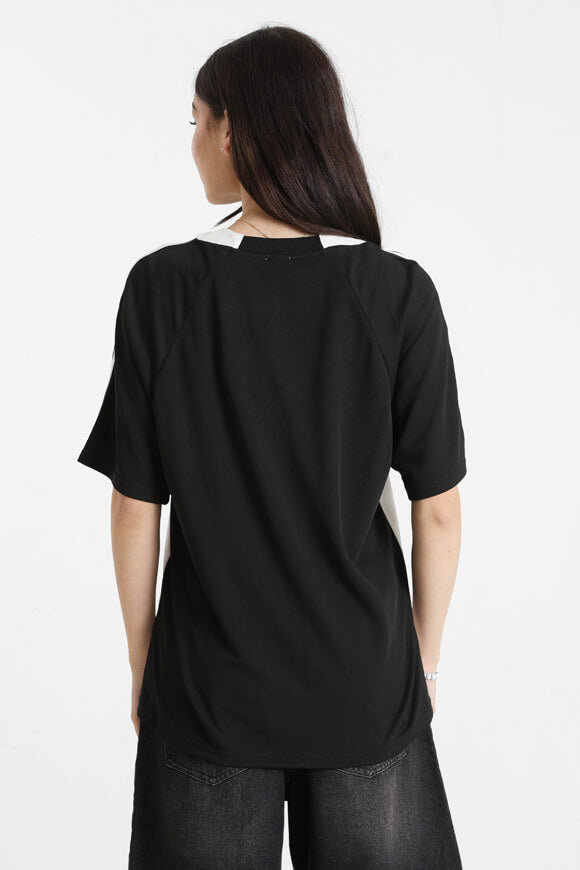 Mesh Oversize T-Shirt - Schwarz