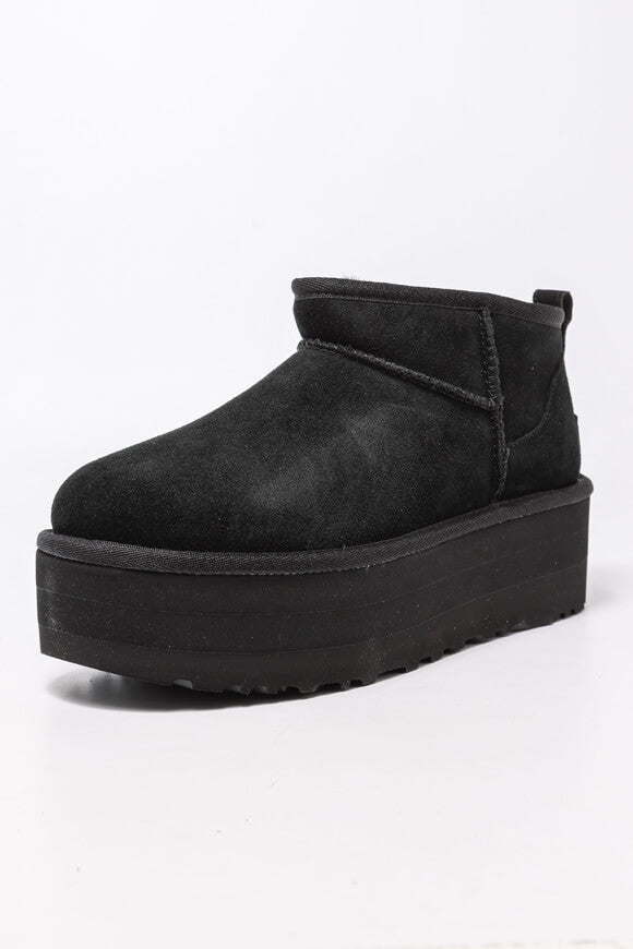 Classic Ultra Mini gefütterte Plateau Stiefelette - Black