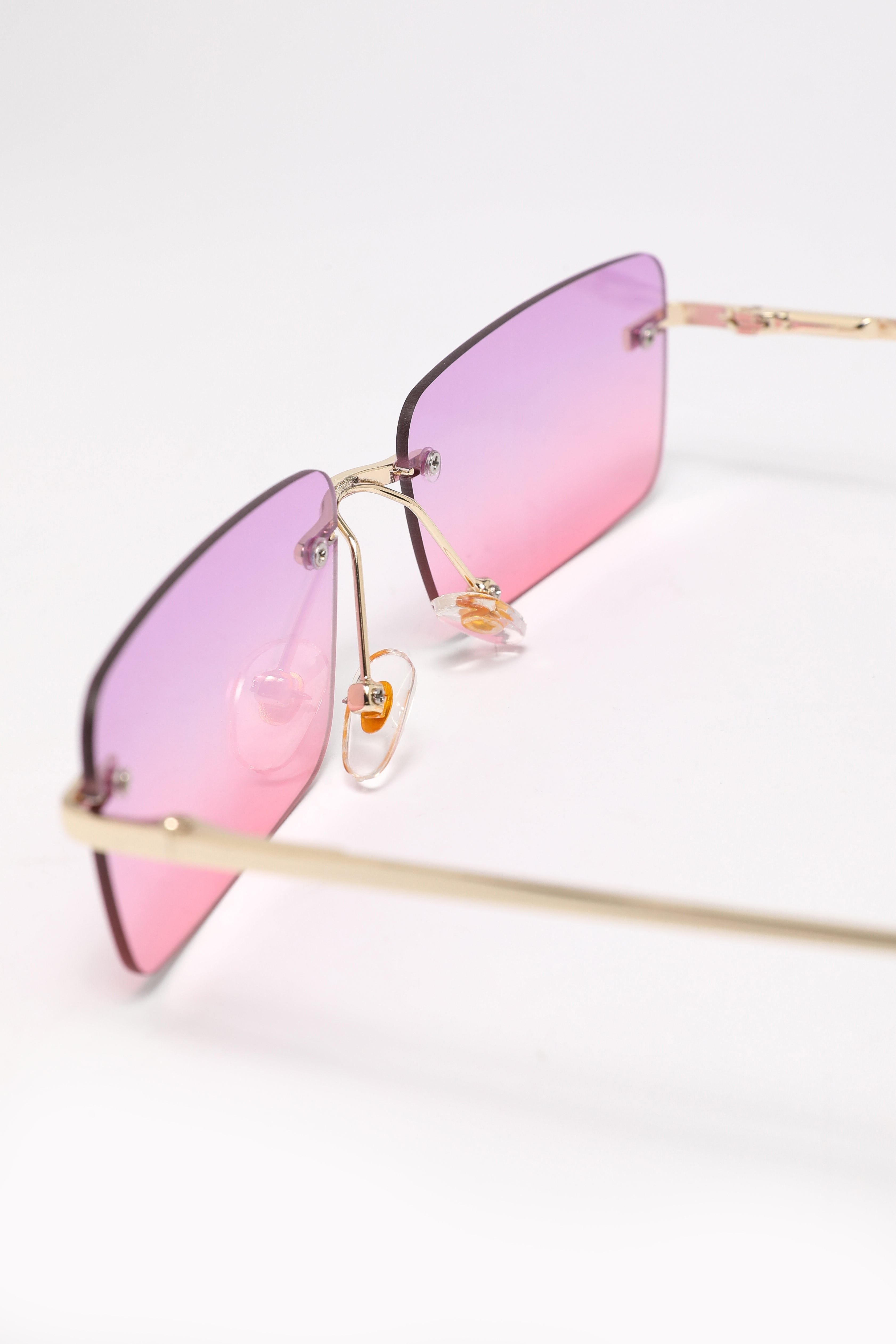 Brille - Gold + Purple Pink