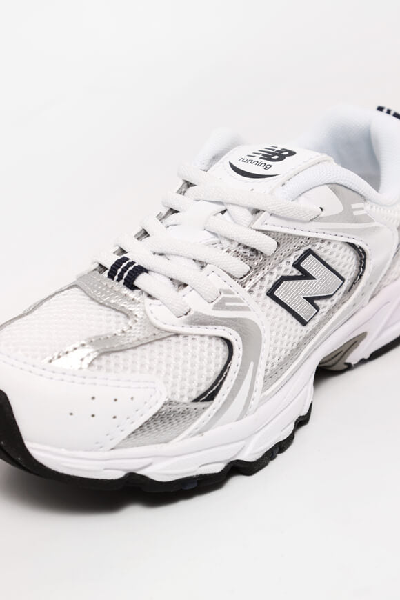 P 530 Core Kids Sneaker - White + Silver + Navy