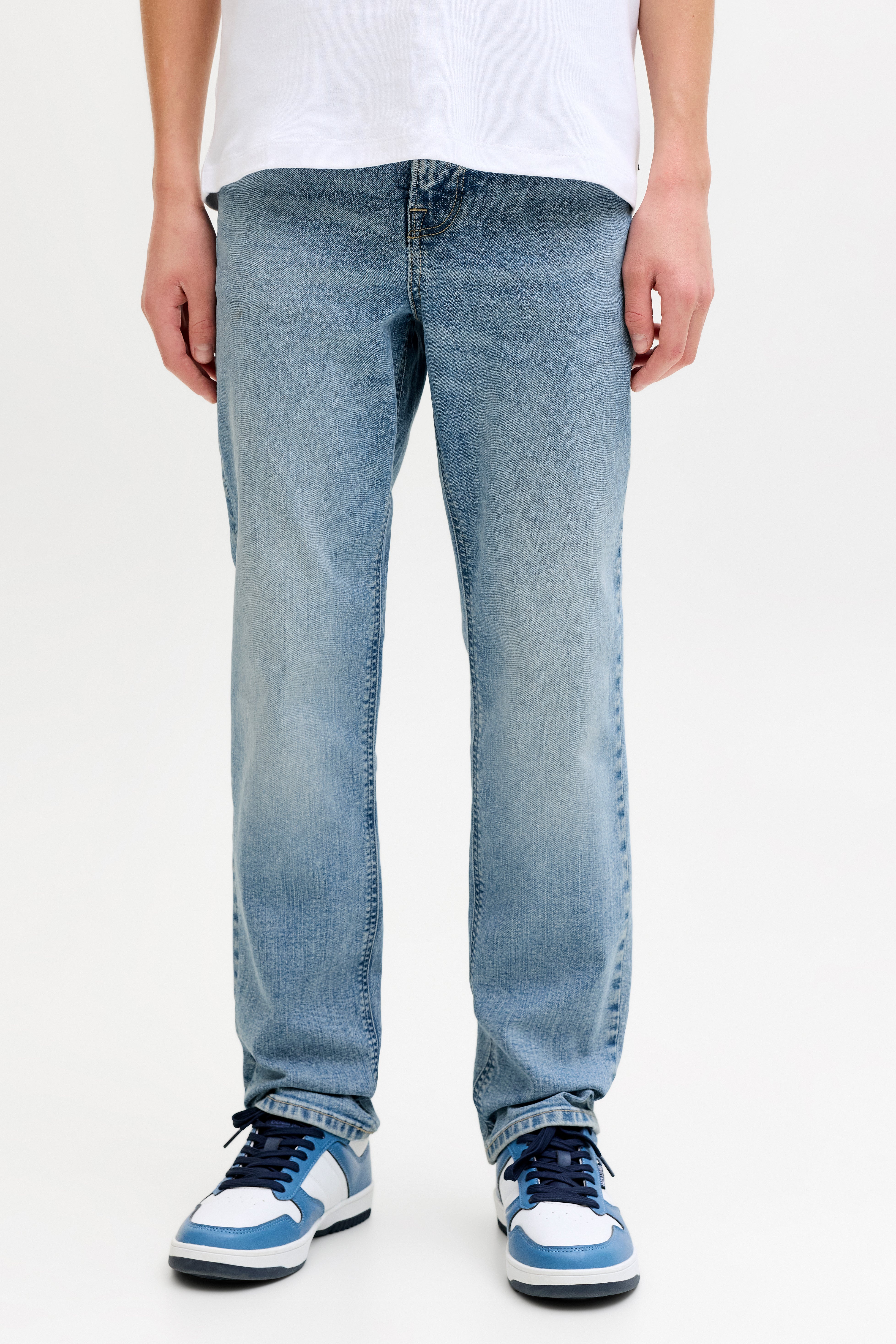 JJICLARK Regular Fit Jeans - Light Blue Denim