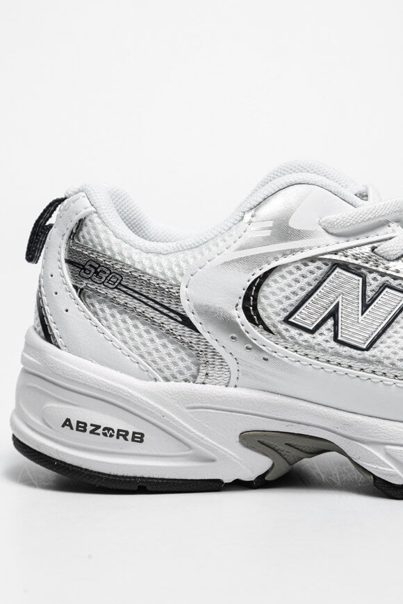 P 530 Core Kids Sneaker - White + Silver