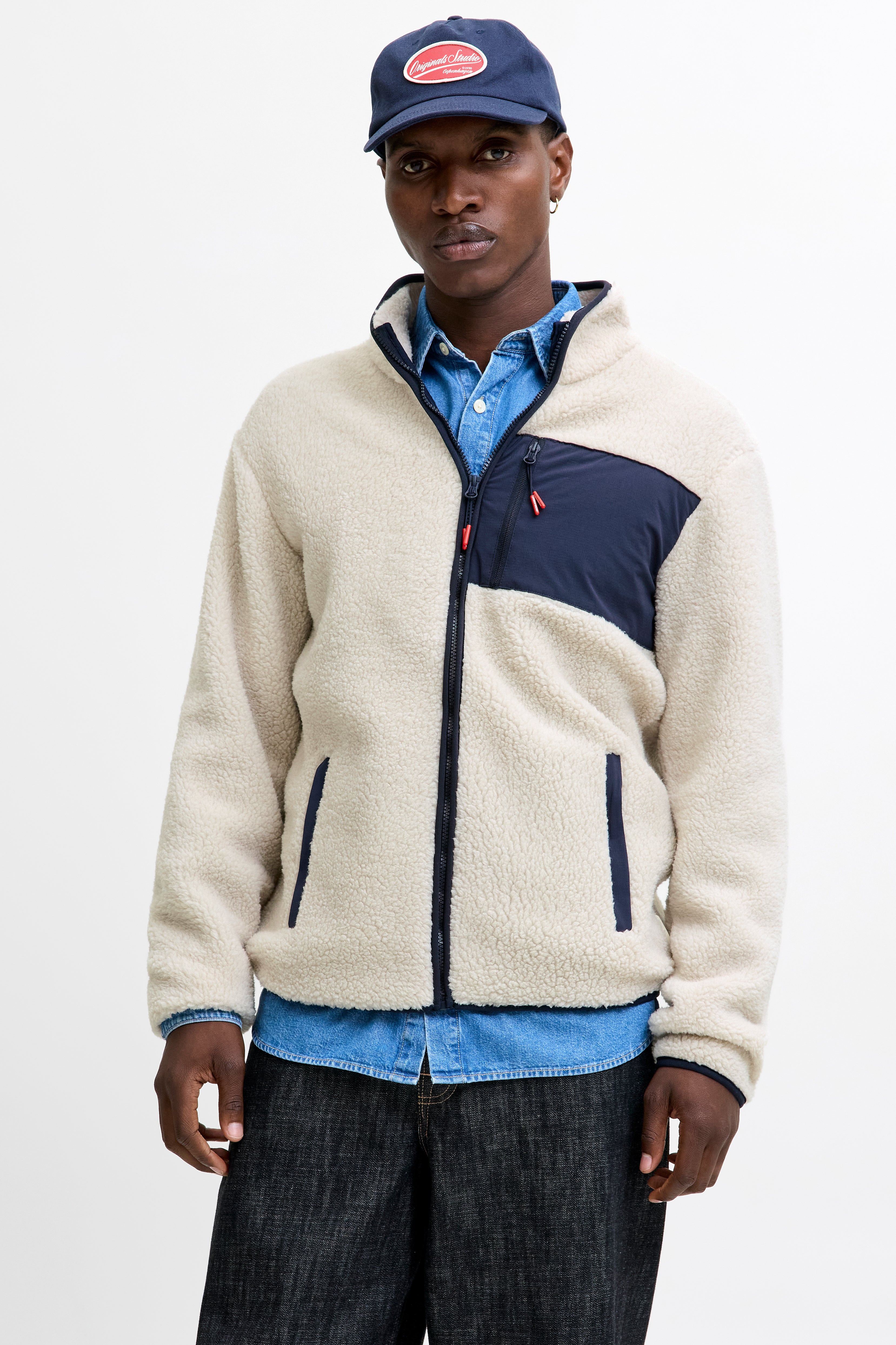 JJTHATCHER Fleecejacke - Moonbeam