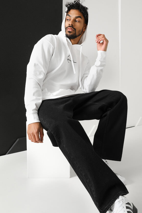 Kapuzensweatshirt - Weiss