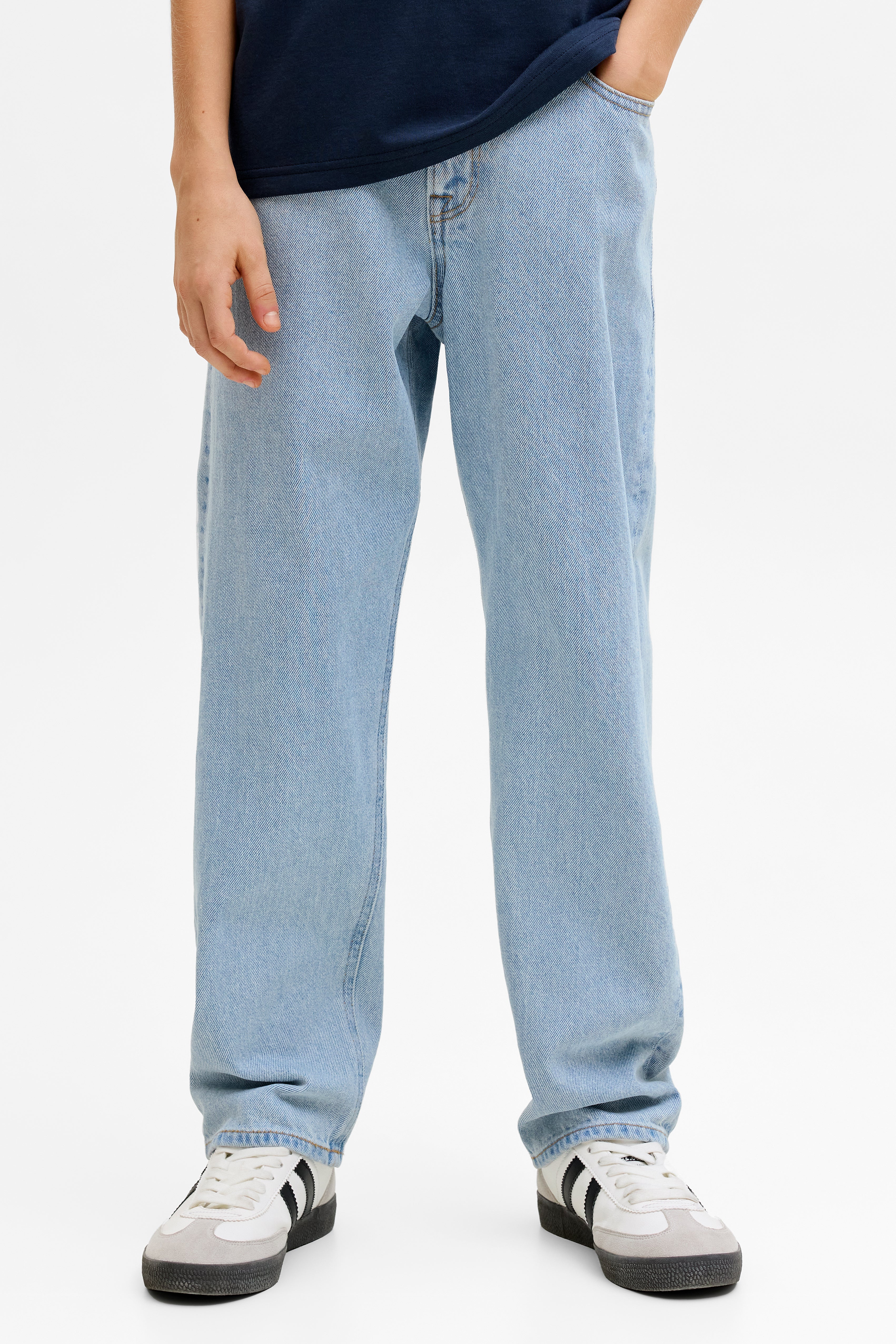 JJICHRIS JJORIGINAL Relaxed Fit Jeans - Light Blue Denim