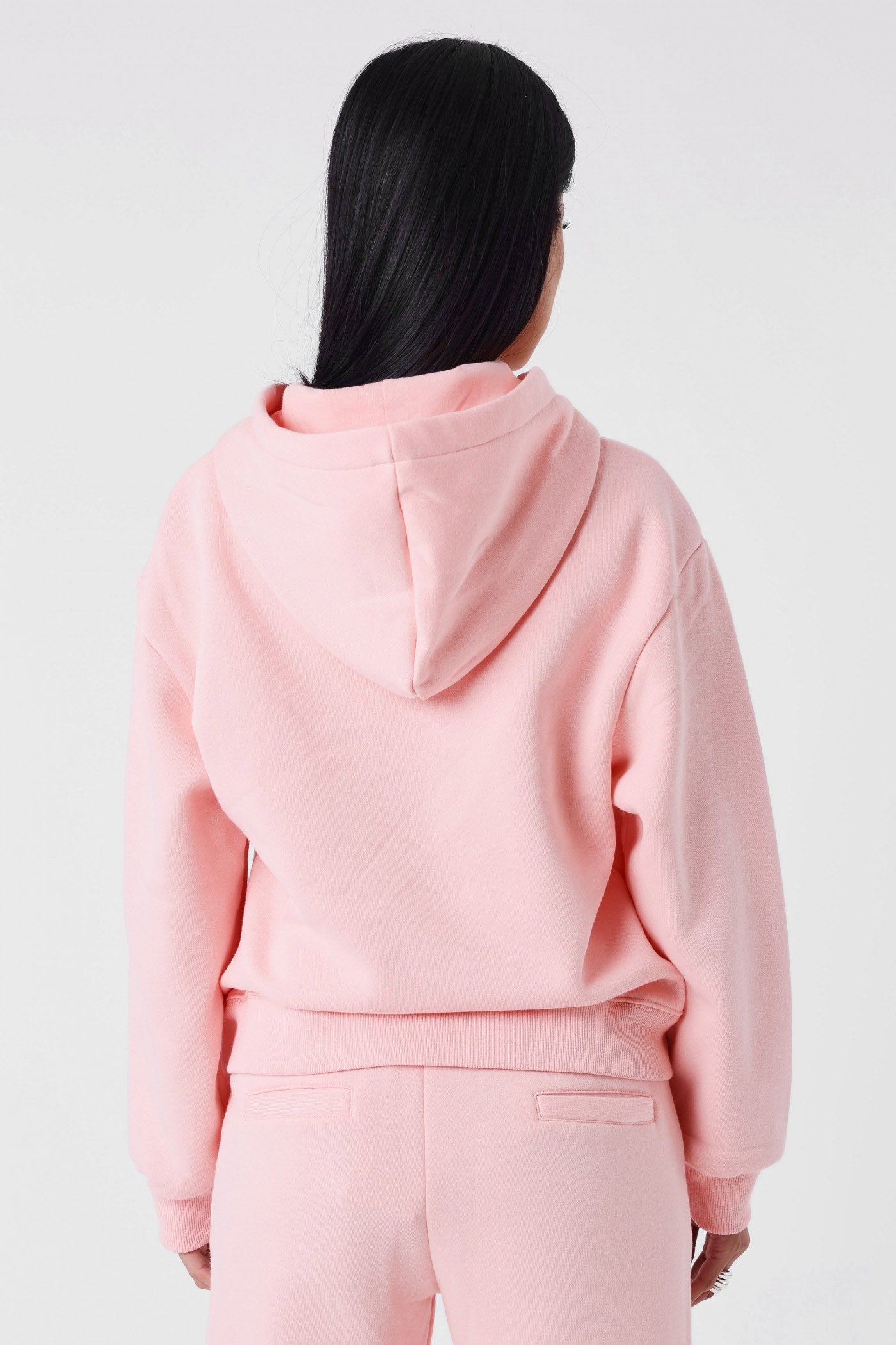 Kapuzensweatjacke - Light Pink