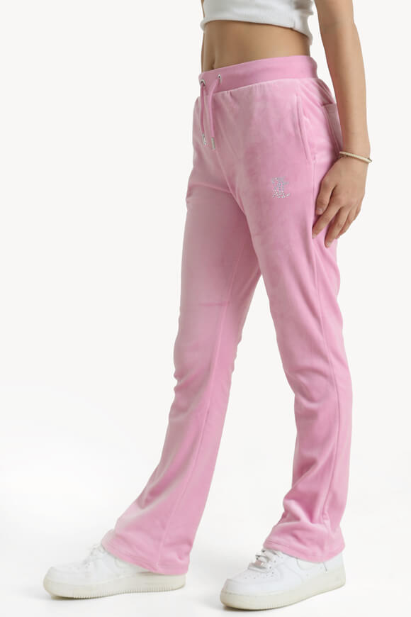 Bootcut-Samthose - Pinky Lilac Chiffon