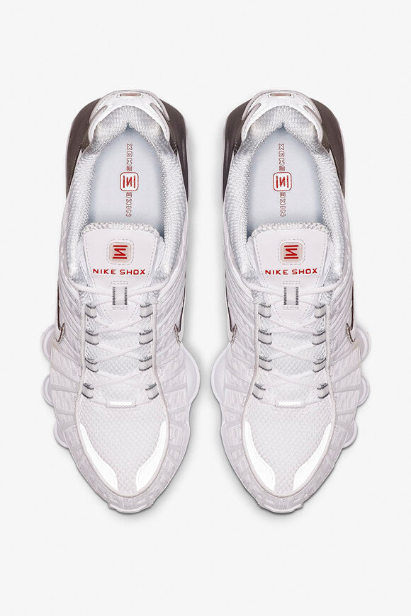Shox TL Sneaker - White + Metallic Silver