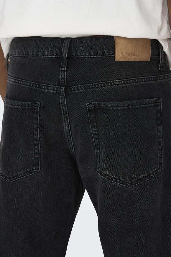 Edge Straight Loose Fit Jeans L32 - Black Denim